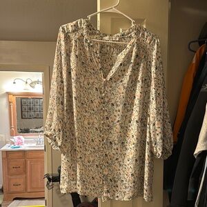 Floral Print Women's Top